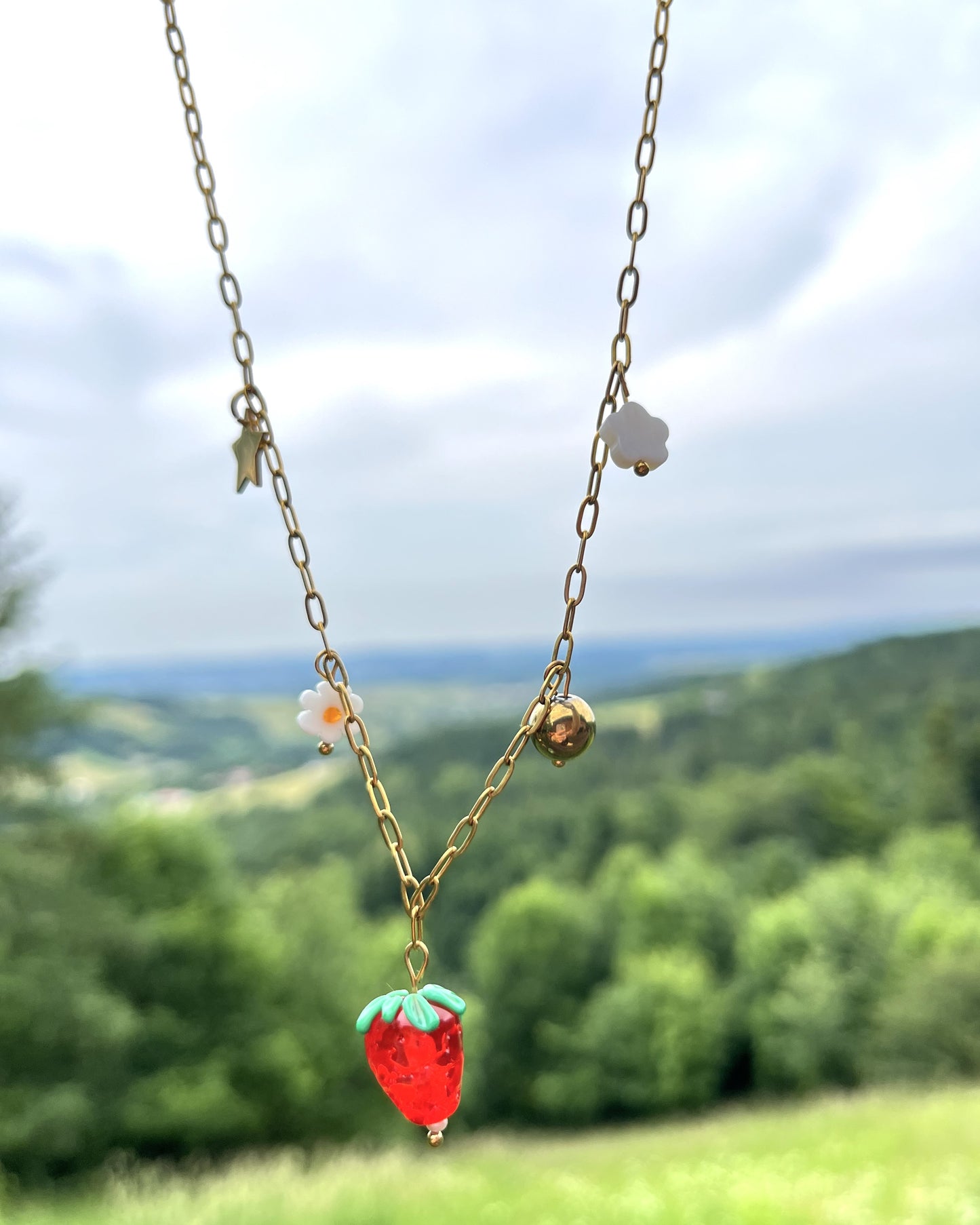Naszyjnik Strawberry & Friends