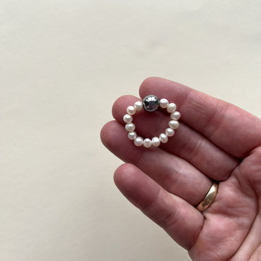 Pierścionek Pearl Orbit Silver