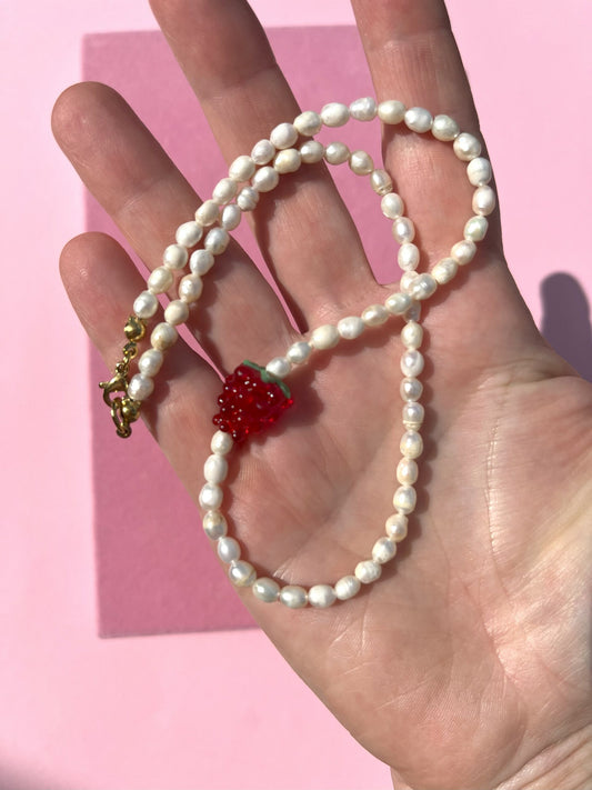 Naszyjnik Milk & Raspberry