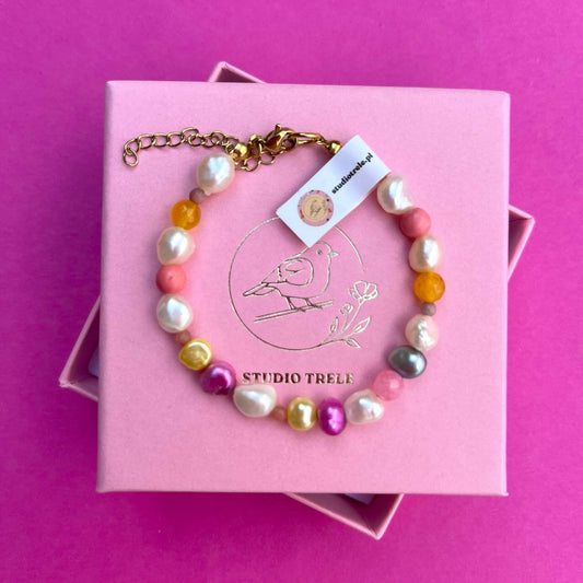 Bransoletka Kamienie & Perły