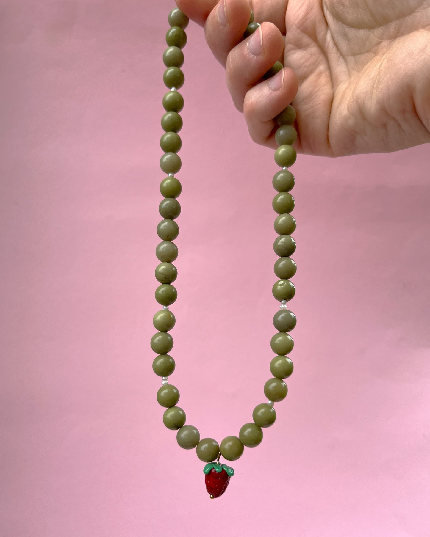 Naszyjnik  Strawberry Matcha No.1