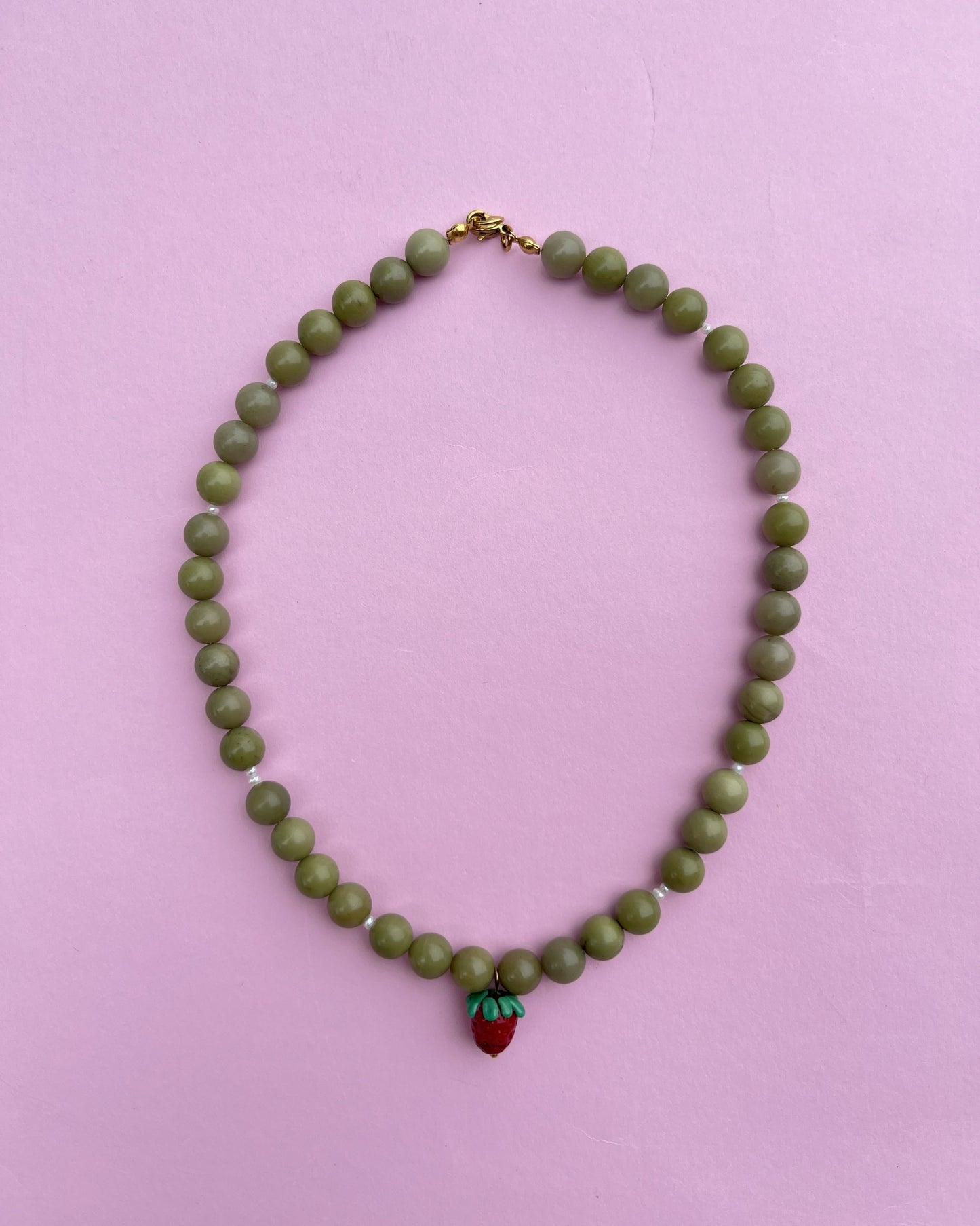 Naszyjnik  Strawberry Matcha No.1