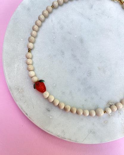 Naszyjnik Strawberry Cream