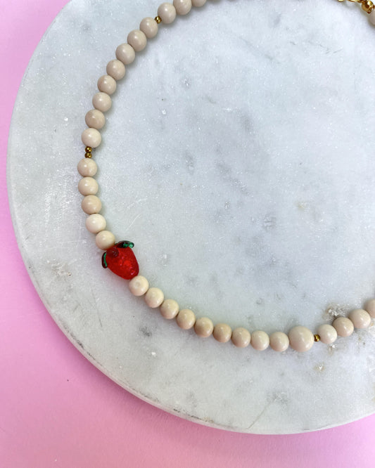 Naszyjnik Strawberry Cream