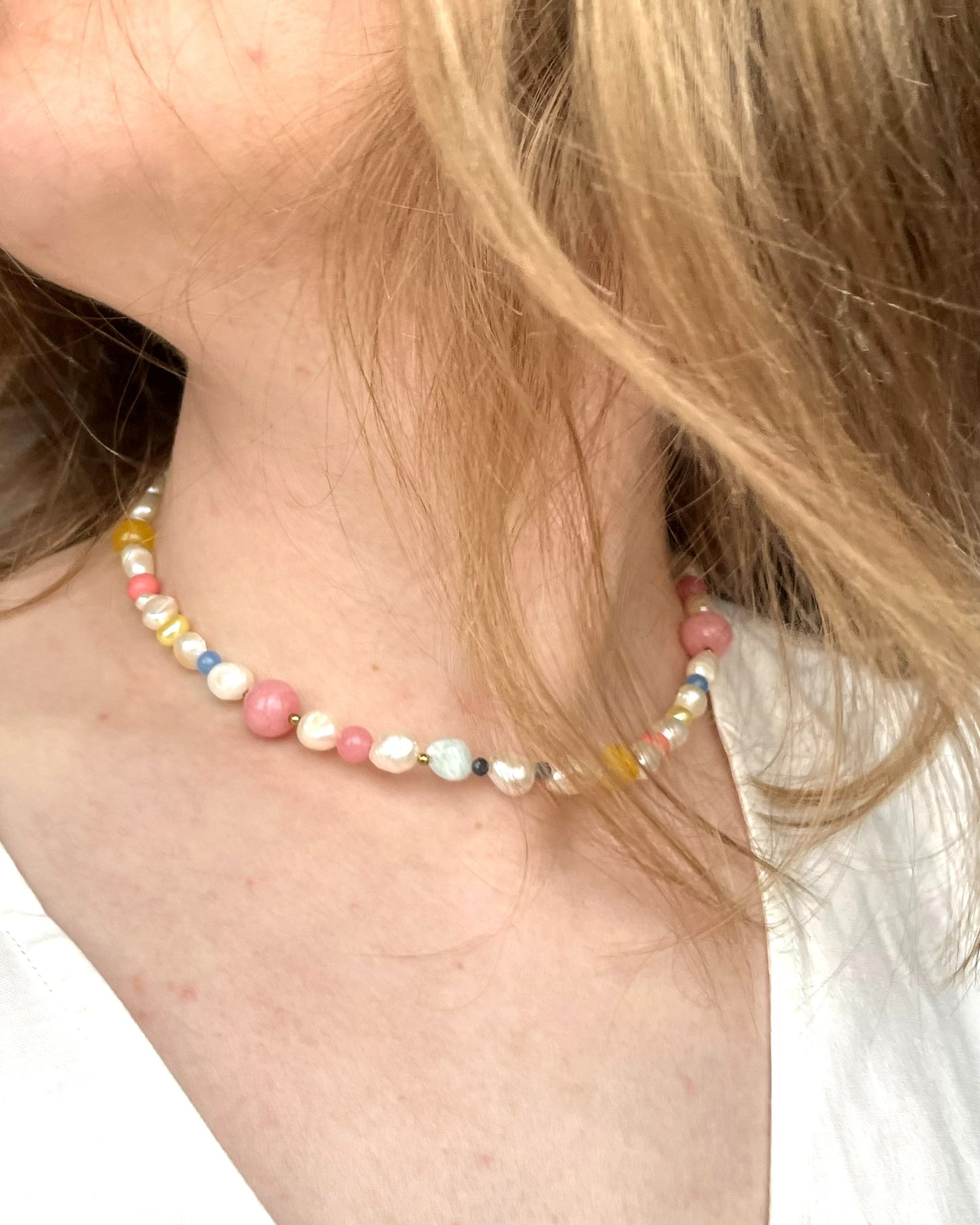 Naszyjnik Perły & Kamienie