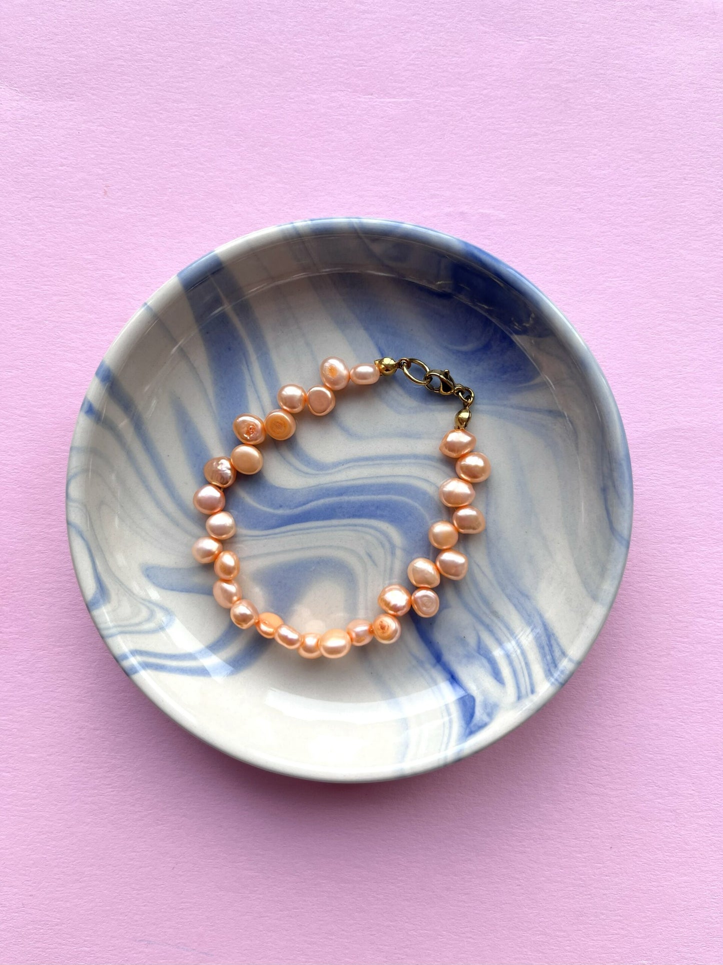 Bransoletka Apricot Pearl