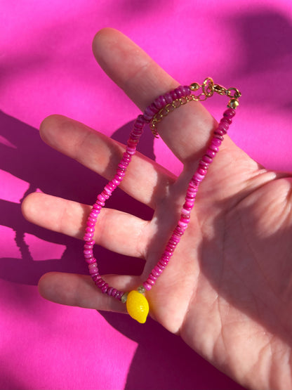 Bransoletka Pink & Lemon