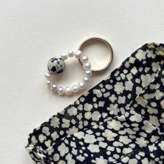 Pierścionek Pearl Orbit Jaspis