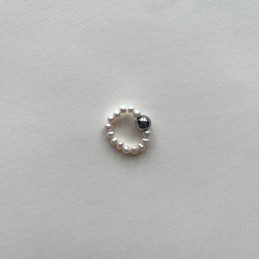 Pierścionek Pearl Orbit Silver