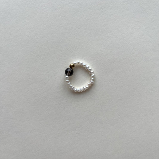 Pierścionek Pearl Orbit Smoky