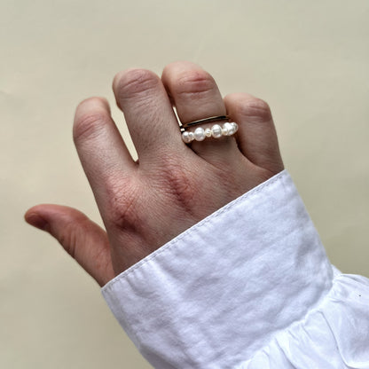 Pierścionek Pearl Orbit Pure