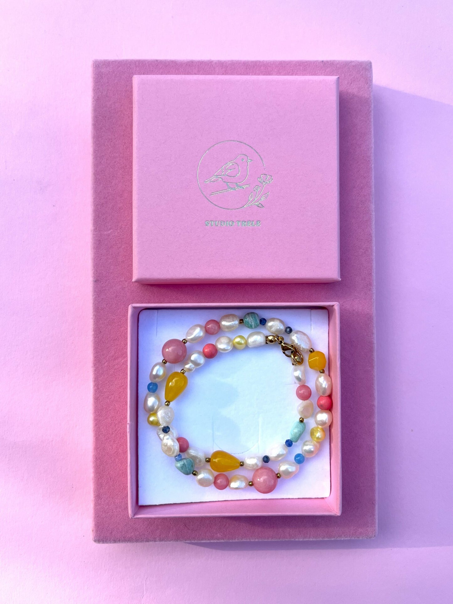 Naszyjnik Perły & Kamienie