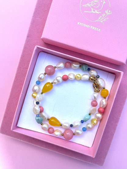 Naszyjnik Perły & Kamienie