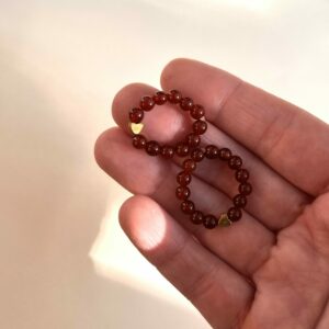 Pierścionek Agat&Serce