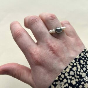 Pierścionek Pearl Orbit Silver