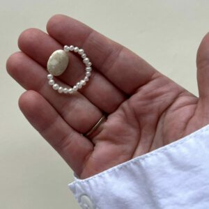 Pierścionek Pearl Orbit Marble