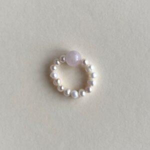 Pierścionek Pearl Orbit Rose