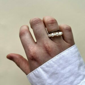 Pierścionek Pearl Orbit Pure